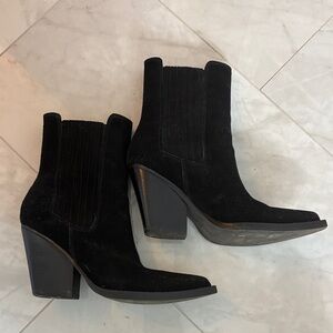 Nine West Black Heeled Boots